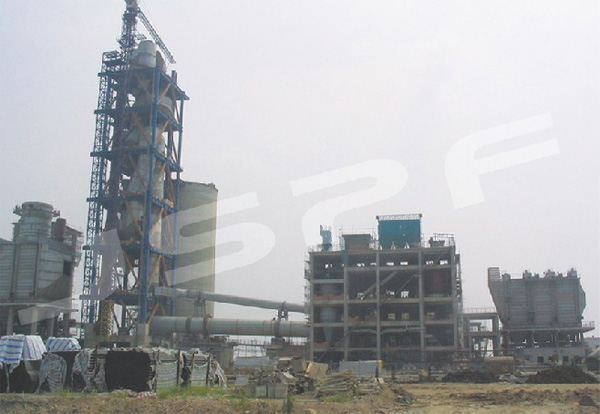 500TPD cement production line of Naypyitaw cement plant established by Jiangsu Pengfei